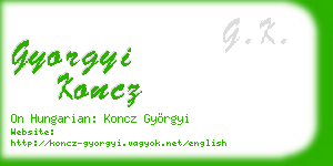 gyorgyi koncz business card