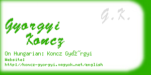 gyorgyi koncz business card